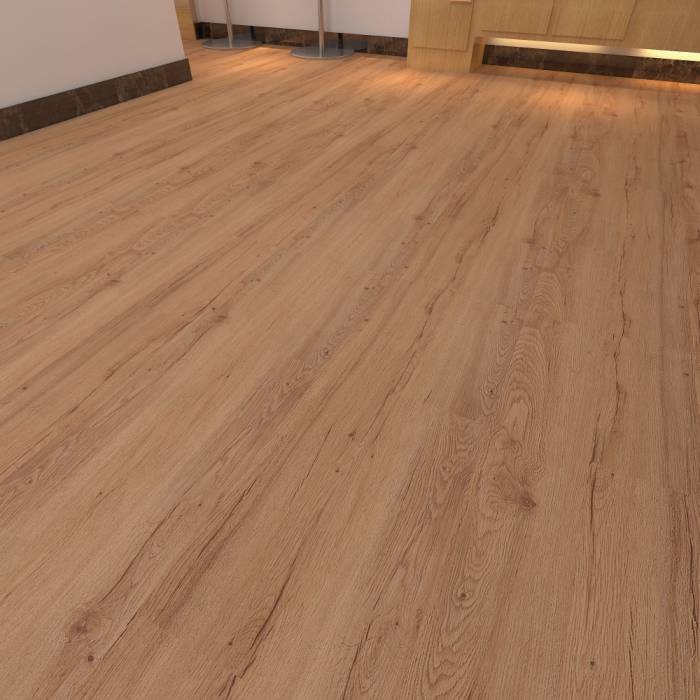 Natural Linoleum Interlocking Deep Embossed Pvc Vinyl Flooring In Matt