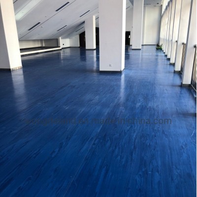 Slip Resistant Anti-Static Anti-Bacterial Blue PVC Vinyl Homogeneous Flooring for Hospital